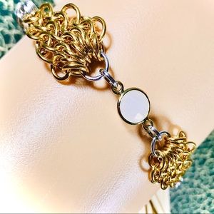 Artisan Opalite Crystal Focal Bracelet
